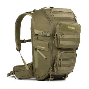 Grayl® Mission Expanse Backpack - 35L / Standard View / Olive Drab